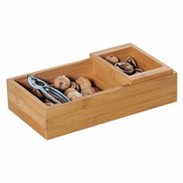 Kesper 62830 Nussschale mit Nussknacker quadratisch, 30 x 16 x 7,5 cm