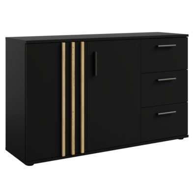 Kommode TOLIS 2D3S, schwarz