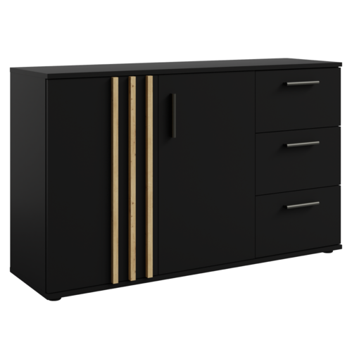 Komoda TOLIS 2D3S, czarna