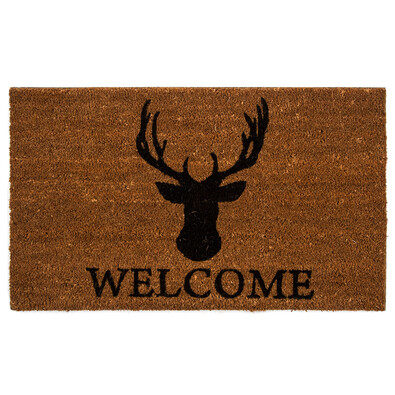 Kokos-Fußmatte Hirsch, 43 x 73 cm