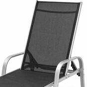 Avenberg Polohovateľné relaxačné kreslo Margarita,čierna/strieborná