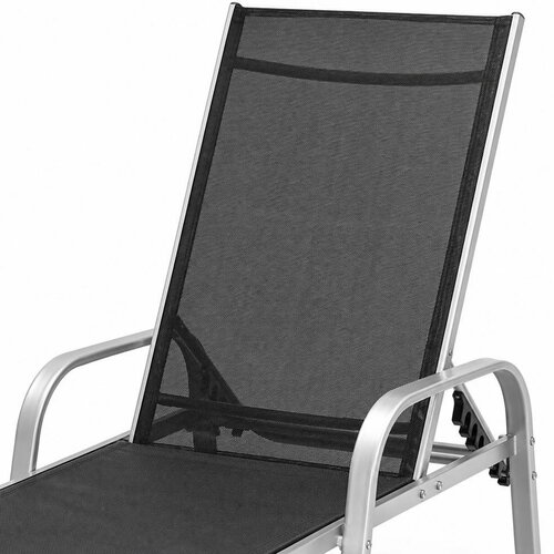 Avenberg Polohovateľné relaxačné kreslo Margarita,čierna/strieborná