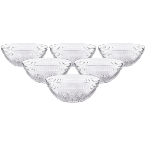 Set de boluri din sticlă Altom Daisy 13 cm, 6 buc.