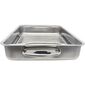 Elo 53434 Basic Tigaie de prăjit din oțelinoxidabil cu grătar 34 x 24 x 5,5 cm