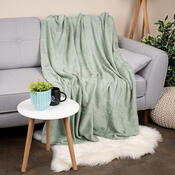 Pătură fleece verde măsliniu, 125 x 150 cm