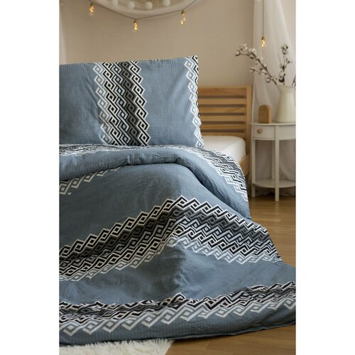 Krepno posteljnino Blue crossing, 140 x 200 cm, 70x 90 cm