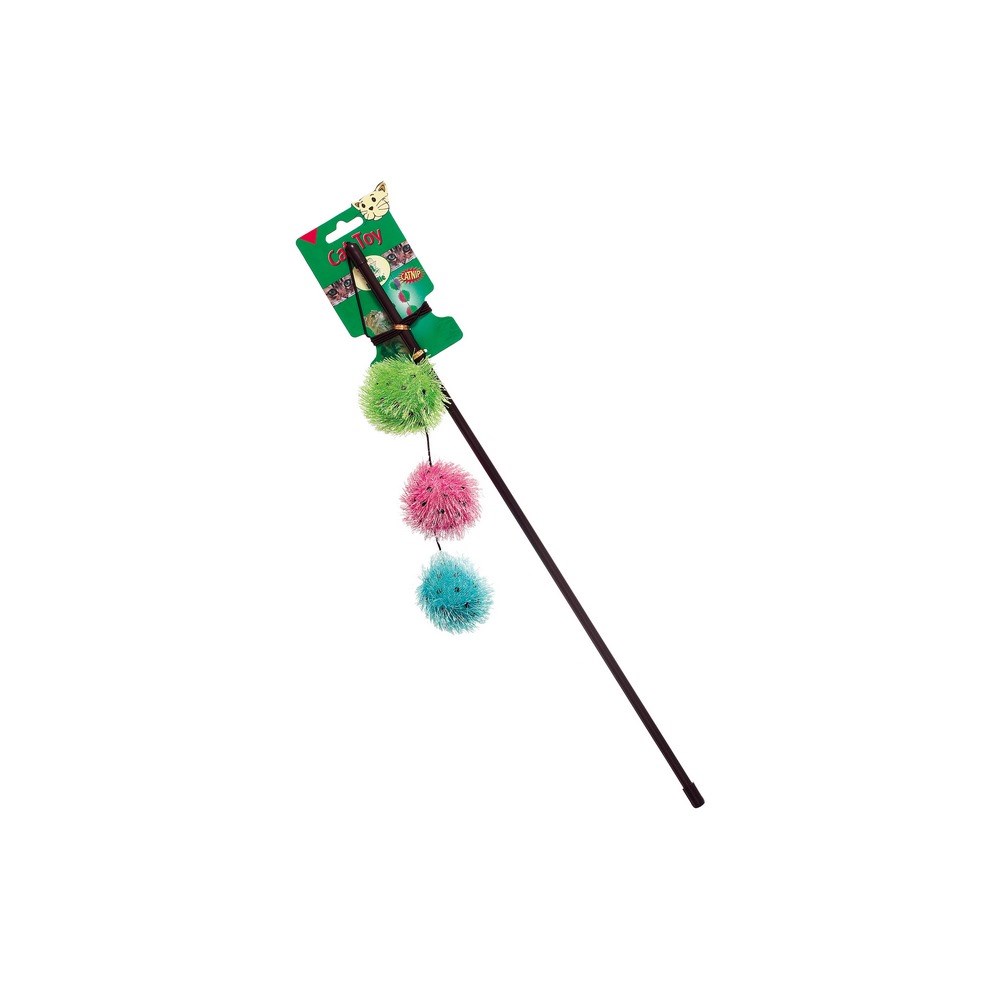 Karlie-Flamingo Škádlitko s loptičkou, rolničkou a catnipom, 50 cm