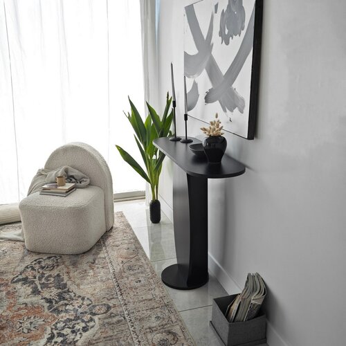 Ellittica Anthracite konzolasztal