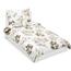 Bellatex Lenjerie de pat din satin Frunze maro,140 x 200 cm, 70 x 90 cm