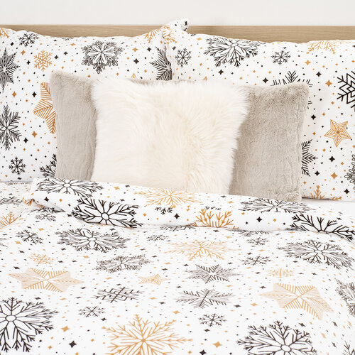 4Home Bettwäsche Mikroflanell Golden Frost, 140 x 220 cm, 70 x 90 cm