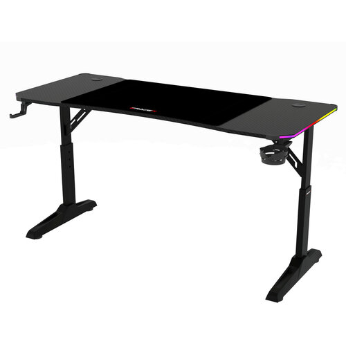 Herní stůl E-TRACER 140 RGB s manuálně nastavitelnou výškou a podsvícením