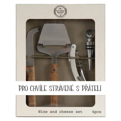 Bohemia Gifts Darilni set za rezanje sira -Prijatelji
