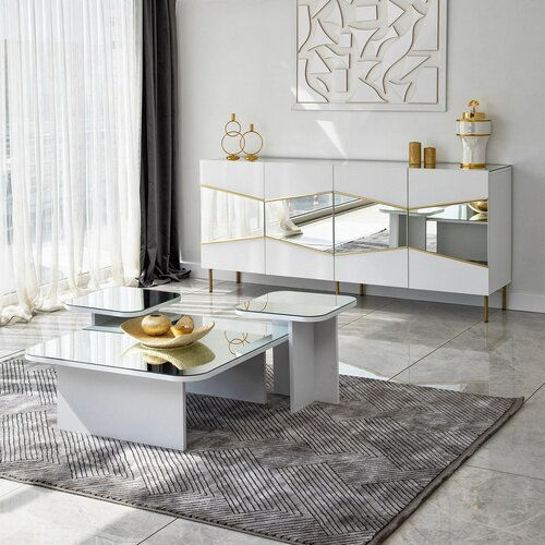 Schrank Nice White and Gold