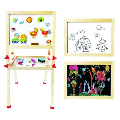 Bino Magnetische doppelseitige Tafel, 80 x 40 x 42 cm