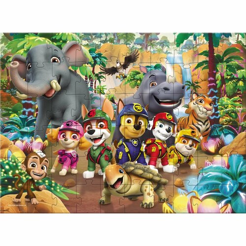 Dodo Puzzle Labková patrola: Jungle Pups, 60 dielikov