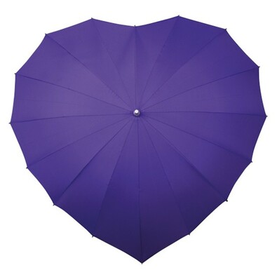 Damski parasol laska serce Heart fioletowy