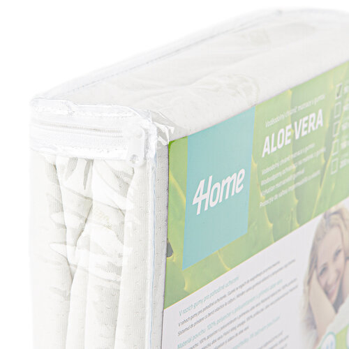 4Home Aloe Vera Undurchlässiger Matratzenschoner mit Saum, 60 x 120 cm + 15 cm