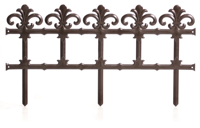 Gartenzaun Art 34 cm Braun
