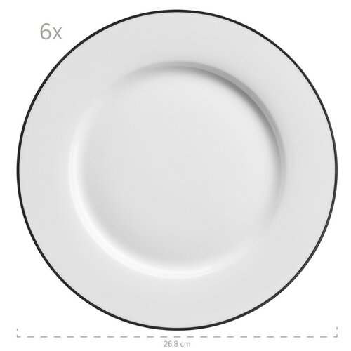 Mäser Zestaw płytkich i głębokich talerzy 12 szt. NOLA