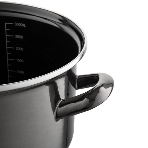 Vas emailat cu capac 3,3 l, negru