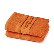 Set 2 prosoape 4Home Bamboo Premium portocaliu, 2x 50 x 100 cm
