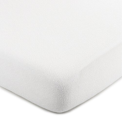 Cearșaf de pat din frotir 4Home, alb 220 x 200 cm