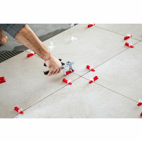 Sixtol Nivellierklammer-Set LEVEL SYSTEM T-HOLD 1 mm, 200 Stück