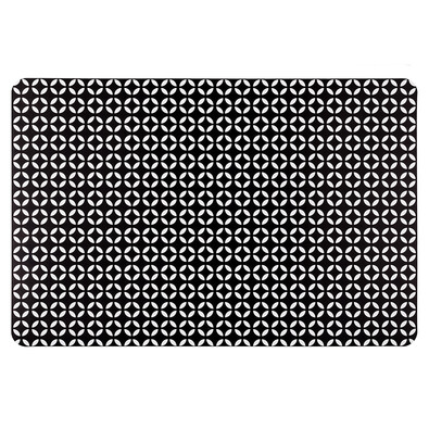 Suport farfurie Ornament, negru, 28 x 43 cm, set 4 buc.