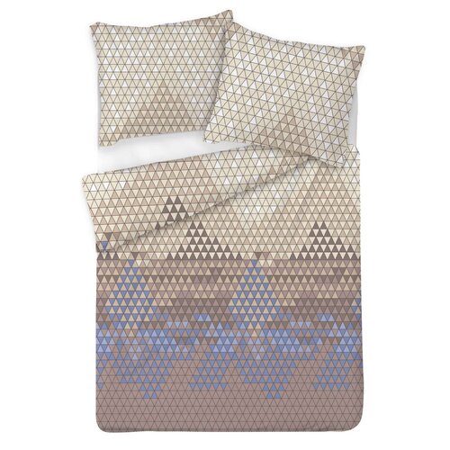 Lenjerie de pat Matex Satin Triangles , 140 x 200cm, 70 x 90 cm