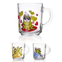 Orion 3-częściowy komplet kubków szklanych Żaba, 220 ml Orion 3-częściowy komplet kubków szklanych Żaba, 220 ml