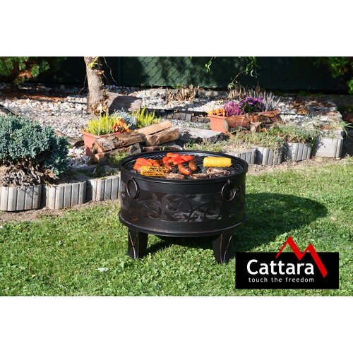 Cattara Prenosni ognjišče s pokrovom Santorin,66,5 x 66,5 x 63,5 cm