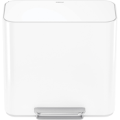 Simplehuman Mini pedálos szemetes szelektívhulladékgyűjtő 15 l, fehér