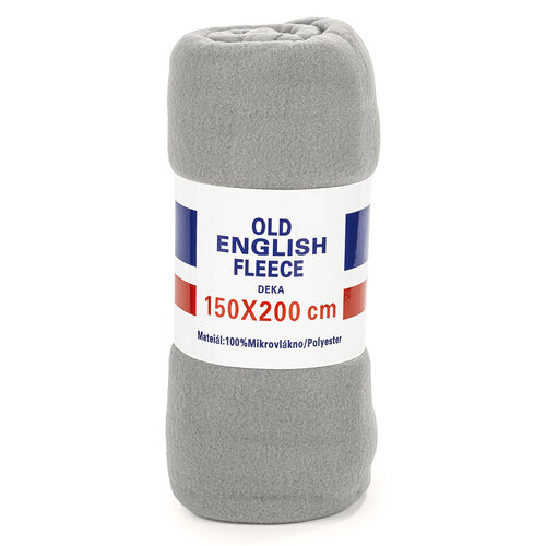 Fleece odeja UNI siva, 150 x 200 cm
