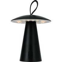 Stolní venkovní přenosná LED lampa Boise, černá, USB, 15 x 17 cm, plast