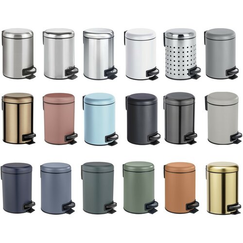 Wenko Leman Pedal Bin 3 l, siva