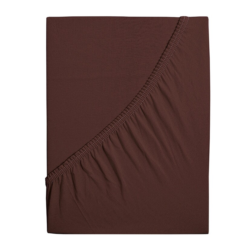 4Home jersey prestieradlo Ideál tmavohnedá, 200 x 200 cm