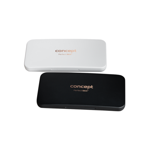 Concept KZ2010 oglindă cosmetică de buzunar cuiluminare LED, albă