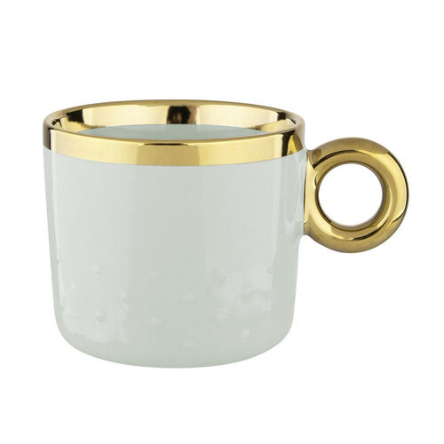 Altom Porzellanbecher Palazzo dots 350 ml, Salbei