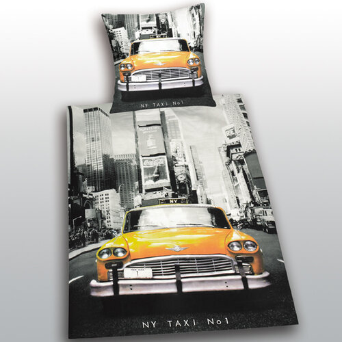 Bavlněné povlečení New York Taxi,140x200,70x90 cm