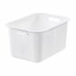 Coș de depozitare SmartStore Modern, alb, 37 x 28x 20 cm