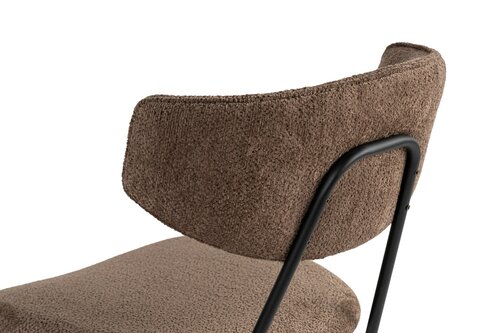 Esszimmerstuhl-Set Nancy Brown and Black, 2 Stück