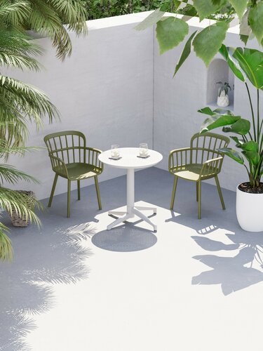 Sada jídelních židlí Eva Khaki, 2 ks