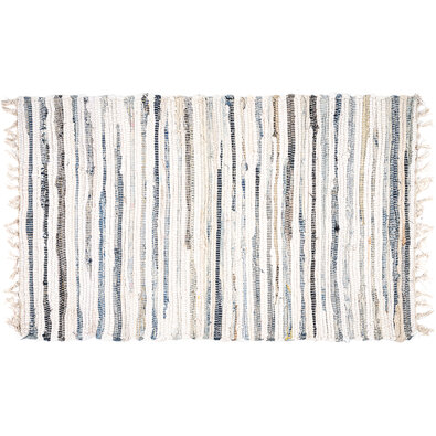 Teppich Denim gestreift, 60 x 90 cm