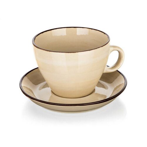 Banquet Tasse mit Untertasse PALAS, 290 ml, creme