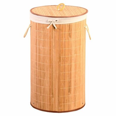 Coș de rufe Kesper 19572 Bamboo deschis, 60 x 35 cm