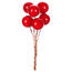 Rowan berries on wire, red, 48 pcs