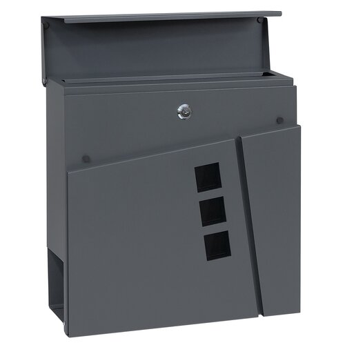 Stalowa skrzynka pocztowa BK.932.AG.AM, szary