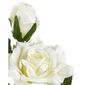 Floare artificială Trandafir crem, 46 cm