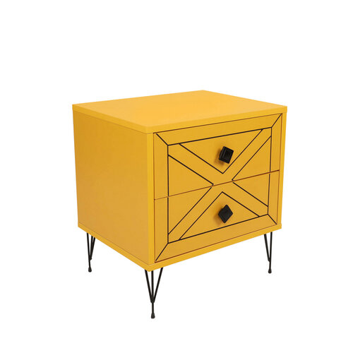 Stolik nocny Luna Yellow