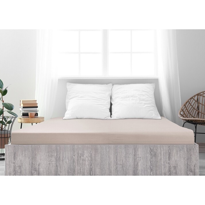 4Home prześcieradło jersey Ideal kawowy, 100 x 200 cm, 100 x 200 cm